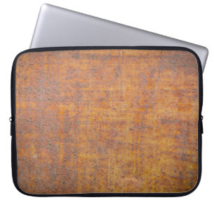 Background texture of Rusted steelabstract, aged,  Laptop Sleeve