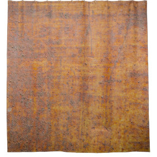Background texture of Rusted steelabstract, aged, Shower Curtain