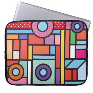 Background texture of stone wall. Background and t Laptop Sleeve
