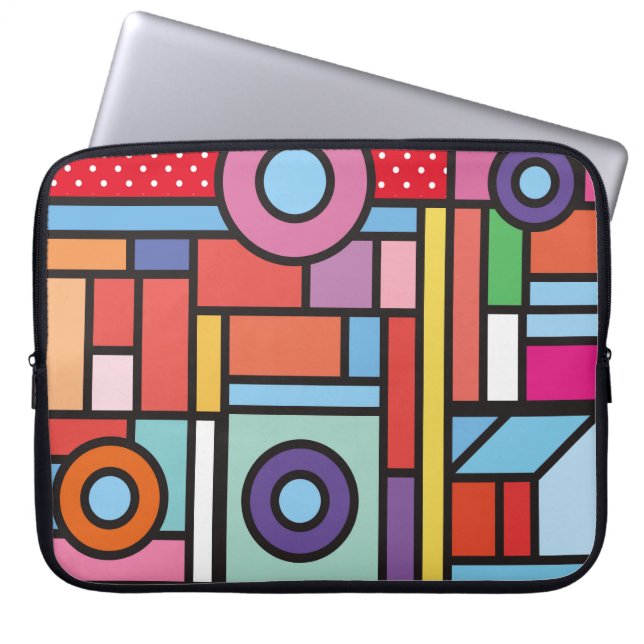 Background texture of stone wall. Background and t Laptop Sleeve (Front)