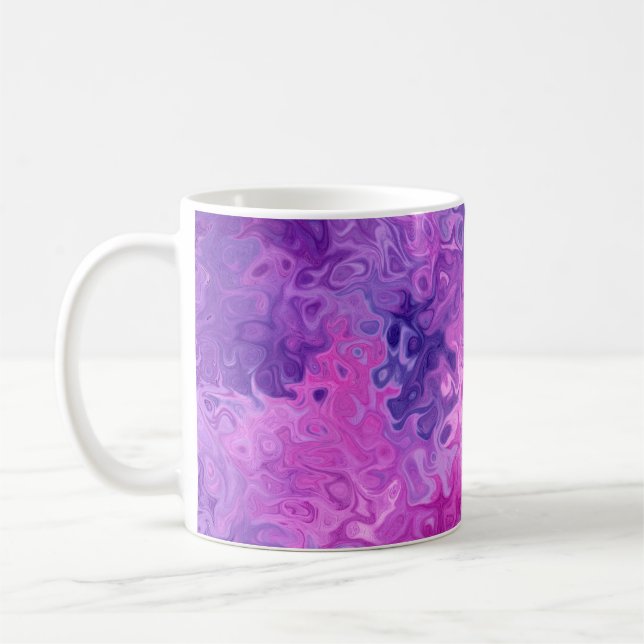Background texture pattern purple coffee mug (Left)