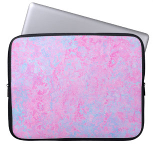 Background texture pink light blue laptop sleeve