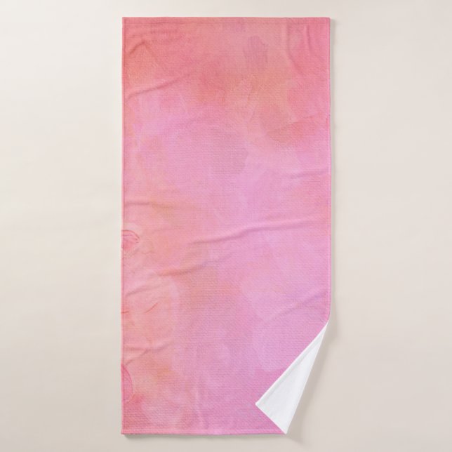 Background texture structure pink bath towel (Bath Towel)