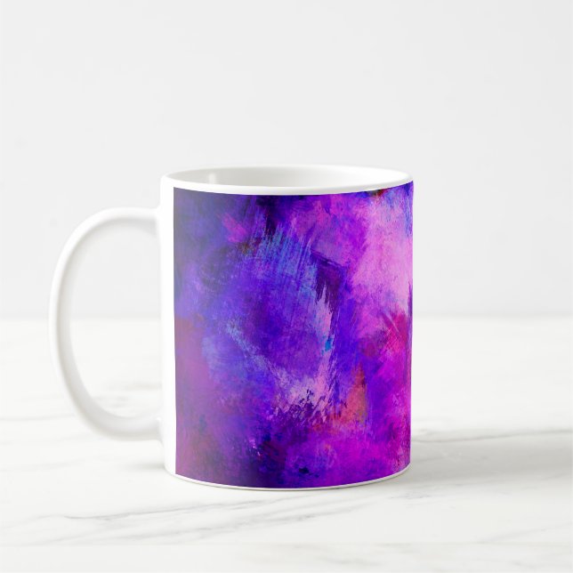 Background texture template purple coffee mug (Left)