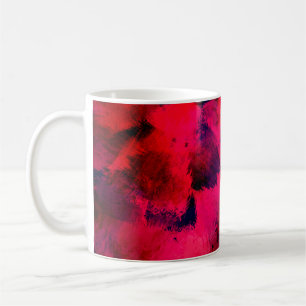 Background texture template red coffee mug