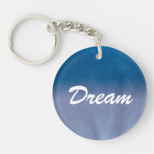 Background- Texture Watercolor Paper 3 Key Ring