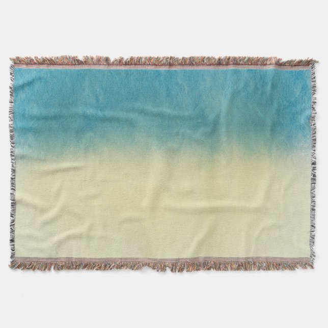 Background- Texture Watercolor Paper Throw Blanket (Front)