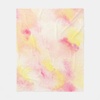 Background texture watercolour fleece blanket