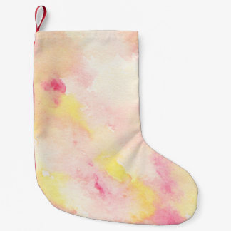 Background texture watercolour small christmas stocking