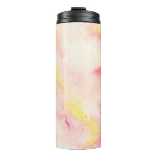 Background texture watercolour thermal tumbler