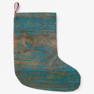 Background texture wood small christmas stocking