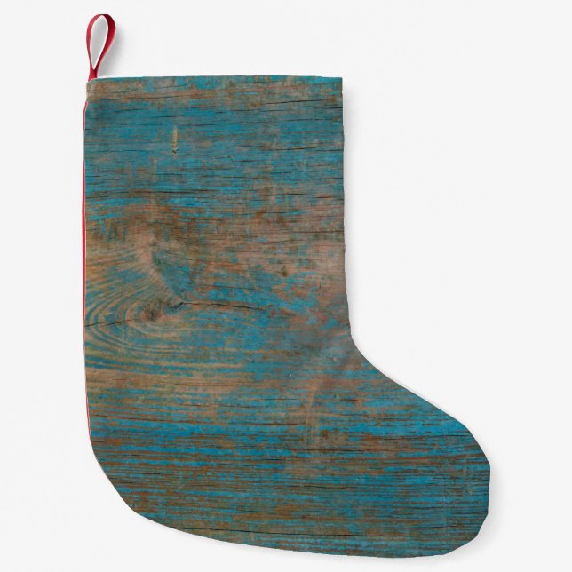 Background texture wood small christmas stocking (Front)