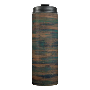 Background tree wood texture thermal tumbler