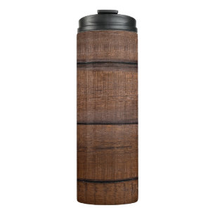 Background tree wood texture thermal tumbler