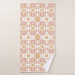 Background vintage flower. Seamless floral pattern Bath Towel