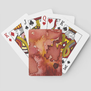 background watercolor 3 playing cards