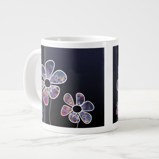 background watercolor 4 large coffee mug (Front Left)