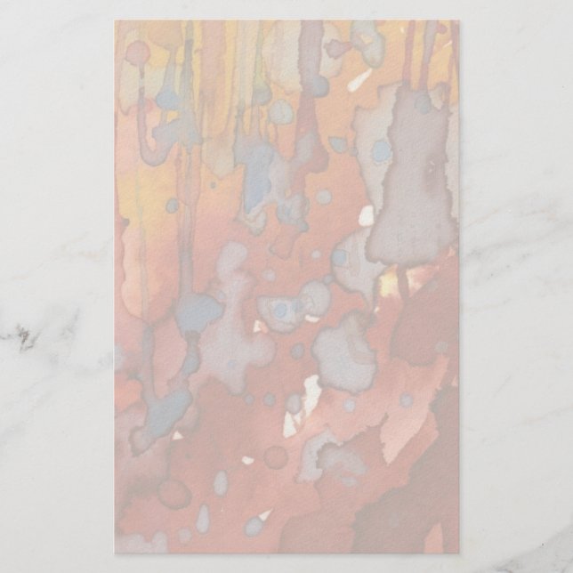 background watercolor 7 stationery (Front)