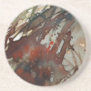 background watercolor coaster