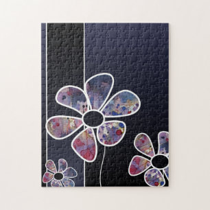 background watercolor jigsaw puzzle