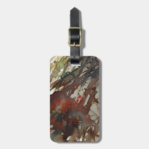 background watercolor luggage tag