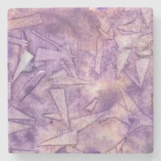 background watercolor stone coaster (Front)