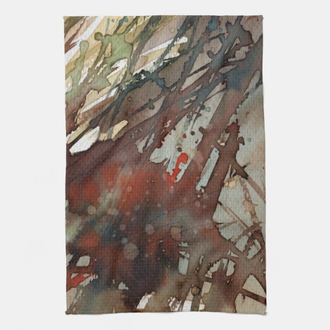 background watercolor tea towel (Vertical)