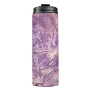 background watercolor thermal tumbler