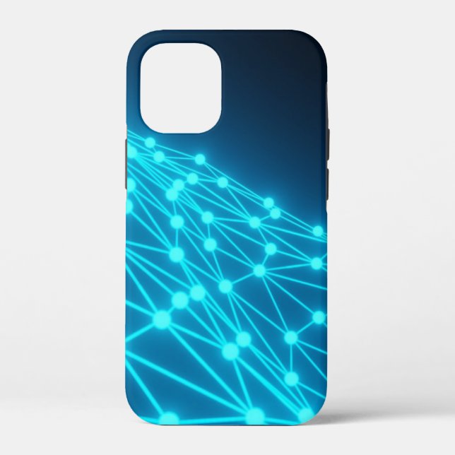 Background-wireframe-digital-3d Case-Mate iPhone Case (Back)