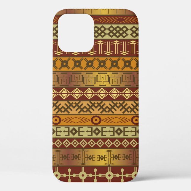 Background with African ethnic motifs Case-Mate iPhone Case (Back)