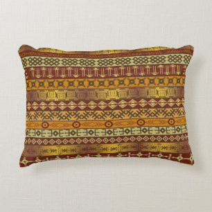 Background with African ethnic motifs Decorative Cushion