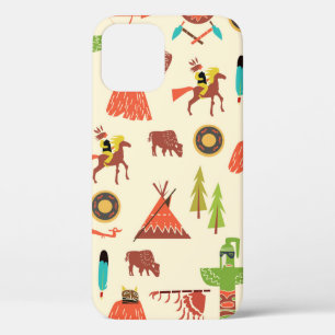 background with American Indians iPhone 12 Case