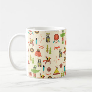 background with American Indians Coffee Mug