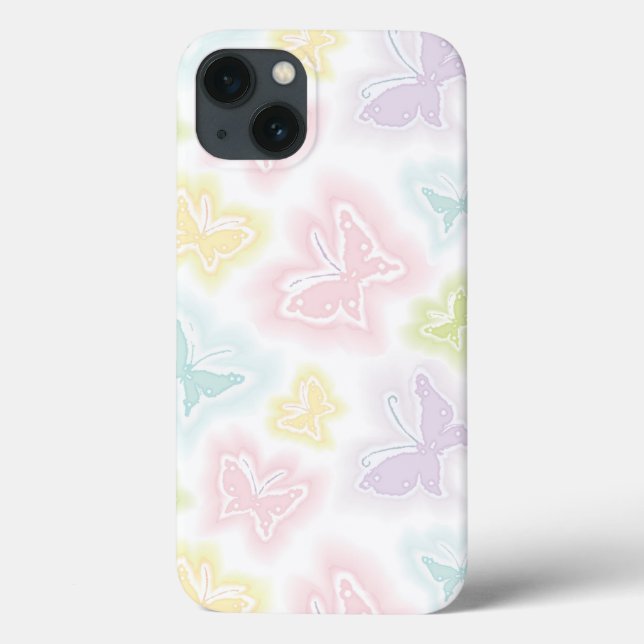 Background with butterflies in watercolor Case-Mate iPhone case (Back)
