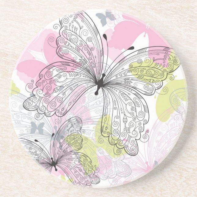 Background with butterfly coaster (Front)