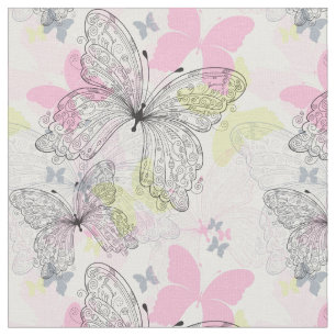 Background with butterfly fabric