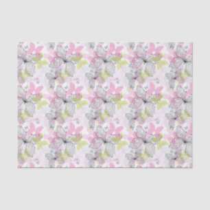 Background with butterfly tissue paper
