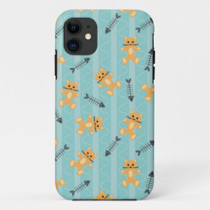 background with cats iPhone 11 case