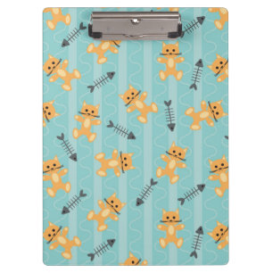 background with cats clipboard