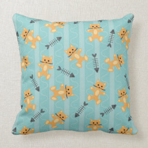 background with cats cushion
