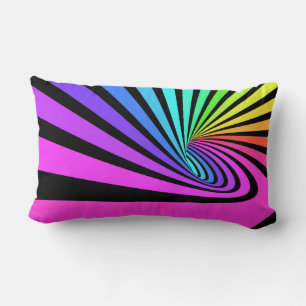 Background with colourful stripes lumbar cushion