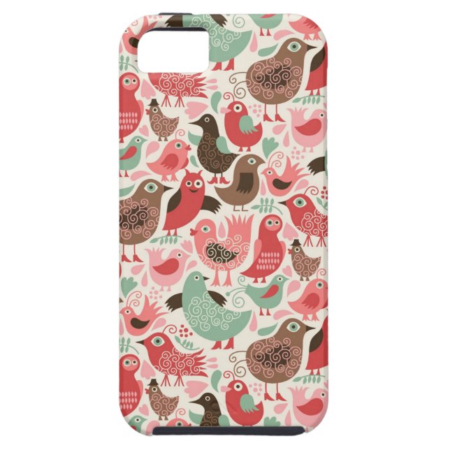 background with cute birds Case-Mate iPhone case (Back)