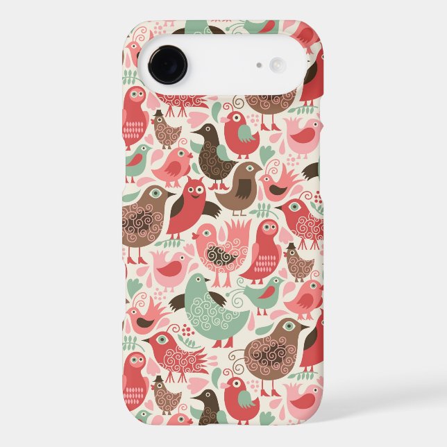 background with cute birds Case-Mate iPhone case (Back)