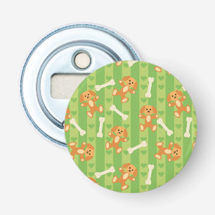 background with dogs and bones bottle opener