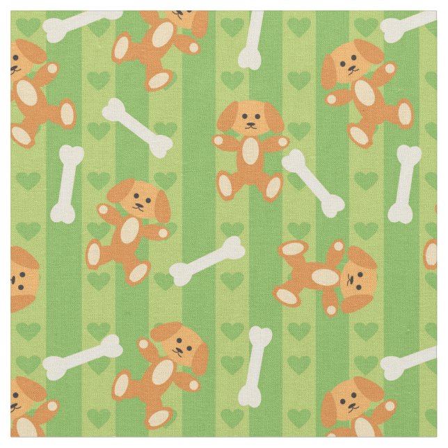 background with dogs and bones fabric (Close Up)