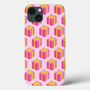 Background with gifts iPhone 13 case