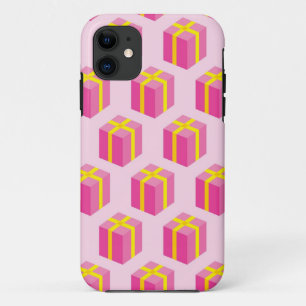 Background with gifts iPhone 11 case