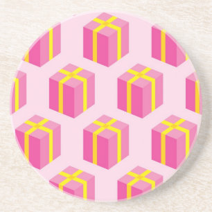 Background with gifts coaster