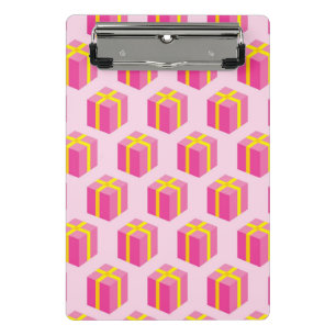 Background with gifts mini clipboard