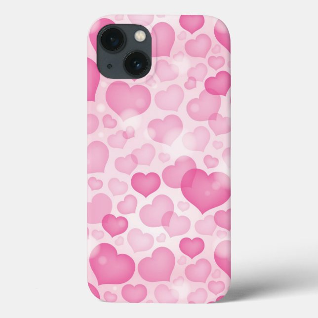 Background with Hearts Case-Mate iPhone Case (Back)
